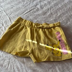 Pokemon Yellow Athletic Shorts for Women